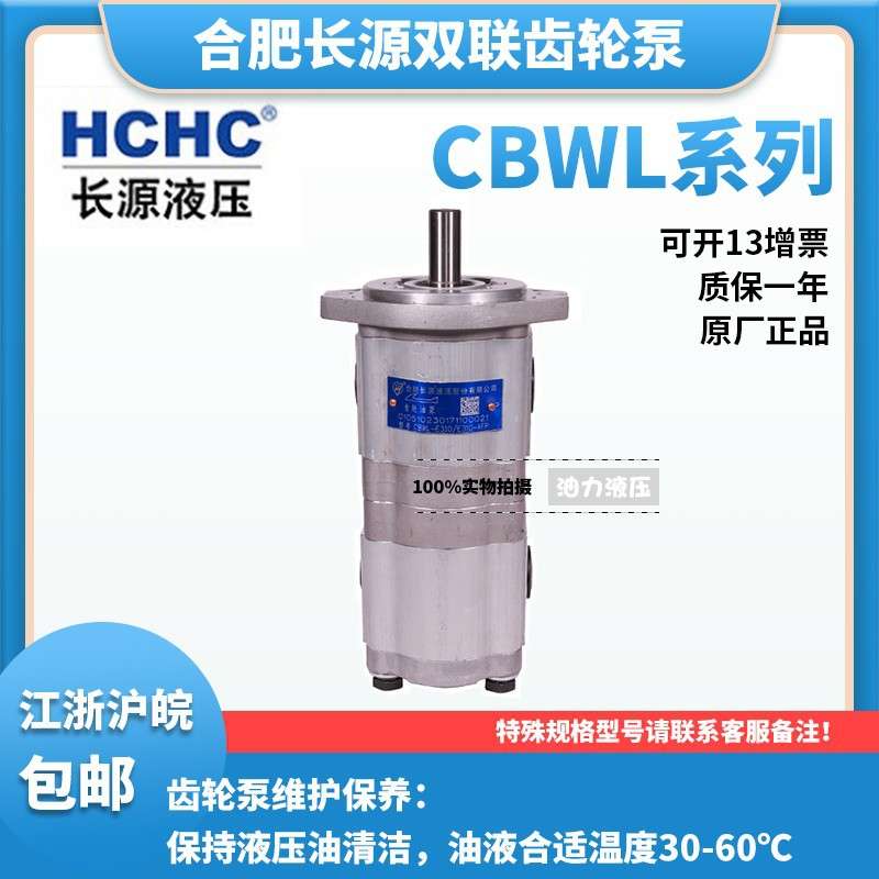 HCHC合肥长源液压齿轮油泵CBWL-F310/F304-ALP双联齿轮液压泵