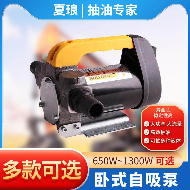 电动自吸泵抽油泵神器12v24v220伏通用柴油机油加油机小型