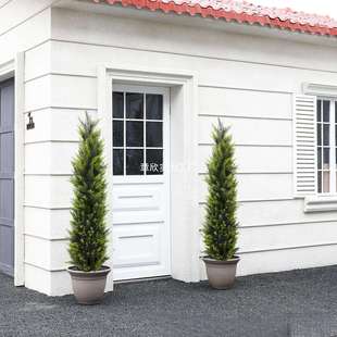 凯锦松柏圣诞树可拆装绿植假树家居装饰柏树盆栽摆件