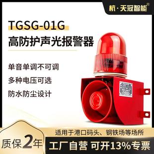TGSG 头室外防水防尘防雨一体化声光报警器AC220V 01G港口码