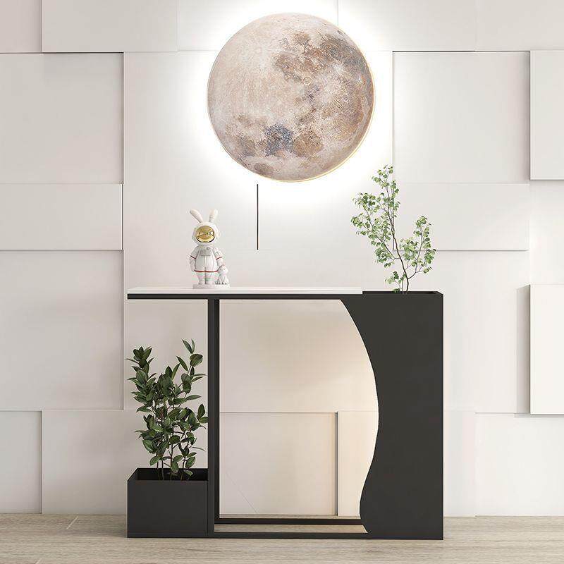 fLE现代玄关桌铁艺轻奢极窄门厅走廊创意大理石入户高端花架玄关