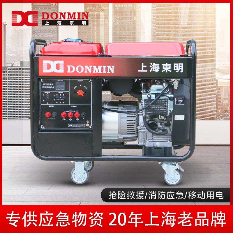 东明DONMIN单三相10kw应急防汛汽油发电机组DMDS12000CXD/YJ
