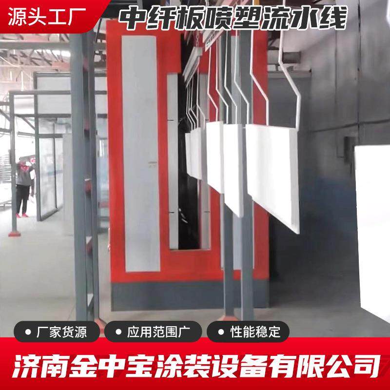 中纤板喷塑流水线全自动涂装生产线静电喷涂喷粉喷塑设备