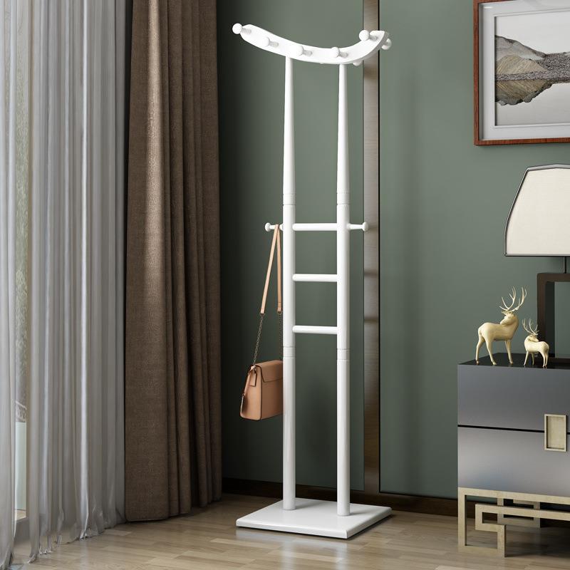 实木衣帽架落地卧室网红立式挂衣架创意简约现代客厅衣服架挂包架