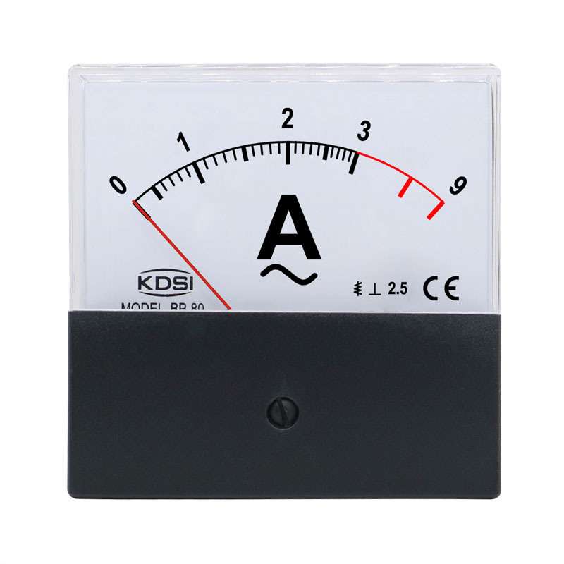 KDSI/康的斯指针式交流电流表BP-80 AC3A 3倍黑盖 刻度显示0-9A