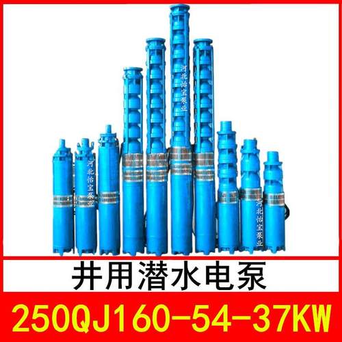 250QJ160-54/3井用潜水电泵深井泵QJR热水泵立式多级泵