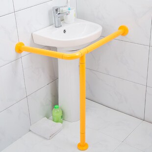 立柱面盆夹角扶手老人公厕卫生间残卫面盆墙角厕所洗手柱盆把手