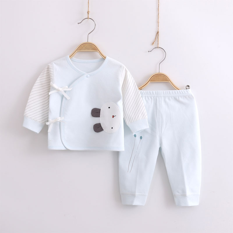 新生婴儿衣服春秋冬夏内衣打底分体初生0纯棉3月秋衣宝宝和尚套装