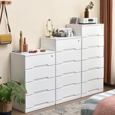 40/50/60cm实木斗柜储物柜大容量抽屉收纳柜卧室五斗柜靠墙床头柜