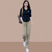 春秋休闲时尚 女装 两件套洋气时髦 2024新款 小个子穿搭一整套套装