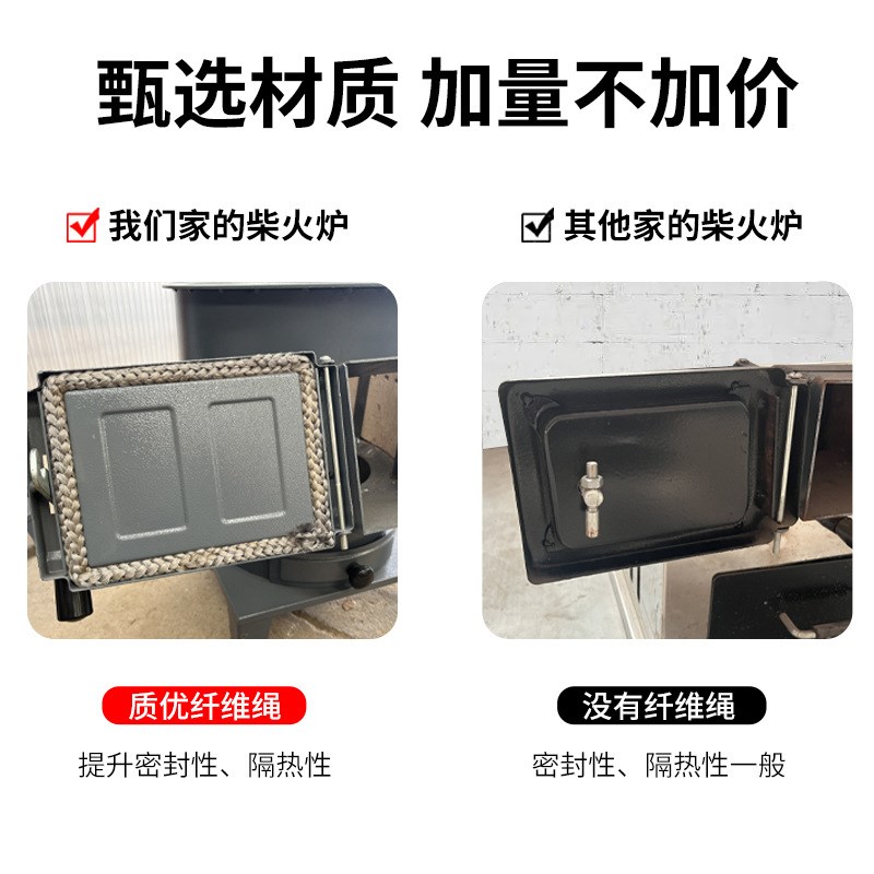 可以烧烟的柴火炉 柴火灶气化取暖炉烧木柴煤炭两用家Y用农村室内