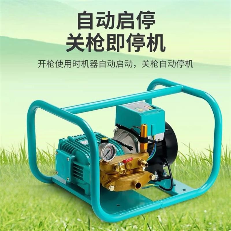 农用高压电瓶车打药机4860v72v220v三缸柱塞泵喷雾消毒电动全自动