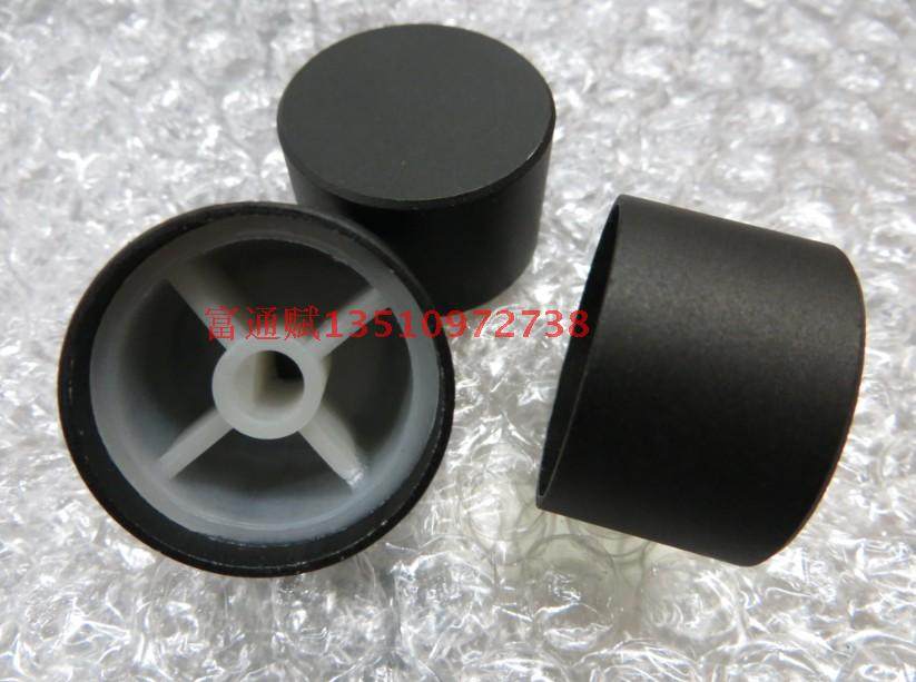 定做高档做工精细 铝合金旋钮帽 30MM*19MM 黑色喷砂半轴心花轴心