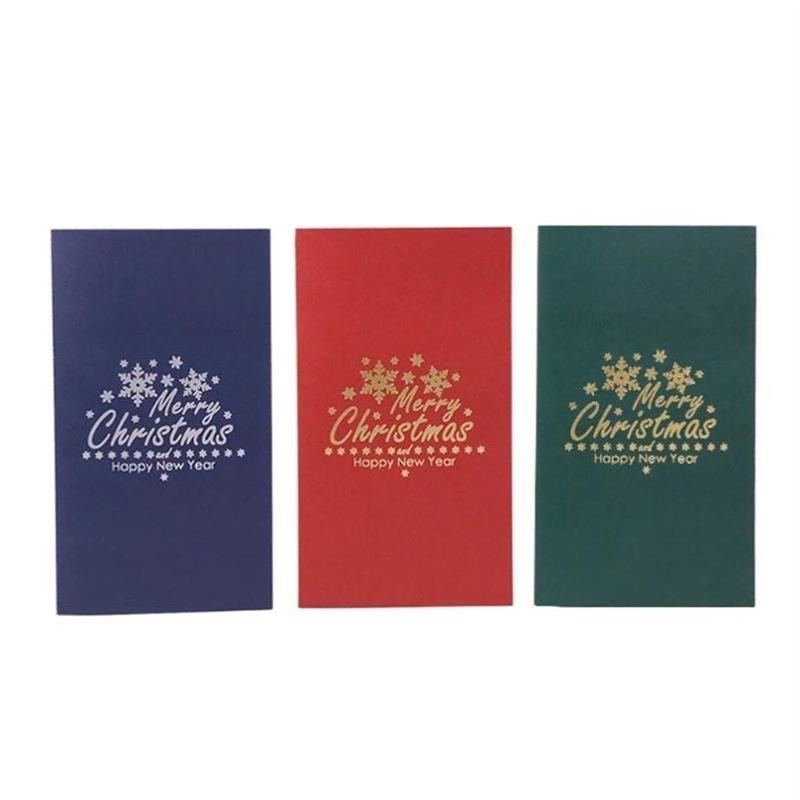 3D Christgmas Cards Handmade for Pop Up Greeting Card with E