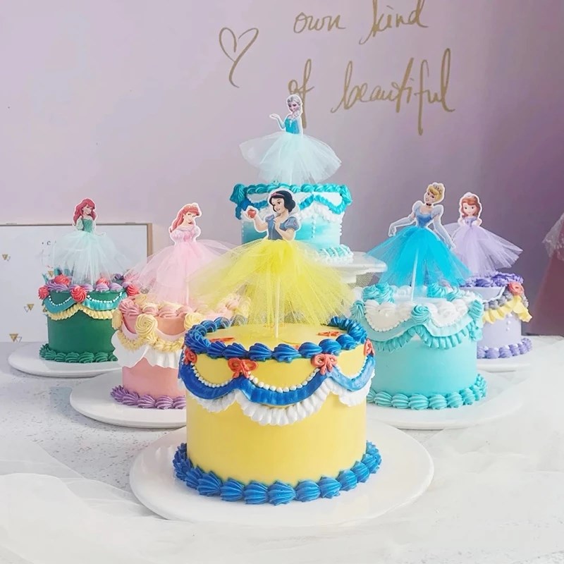 Princess Cake Decorationv Frozen Cake Cupcake Toppers Cake F