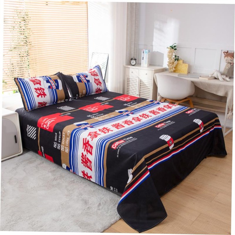 4 pcs bed sheets oset beddings cotton flat sheet pillowcases