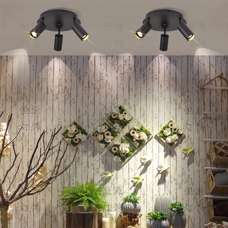 北欧奶茶店吸顶灯服装店过道创意个性灯前台简约店铺商用灯具射灯