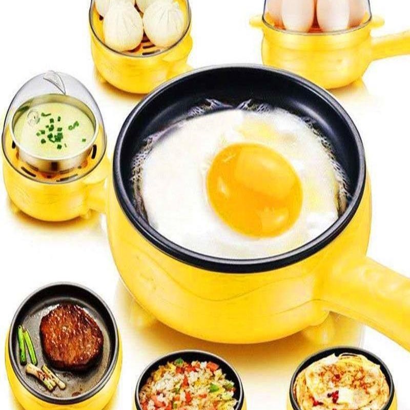 煎蛋锅插电自动断电平底煎饼锅煮蛋煎蛋器迷你多功能家用小型