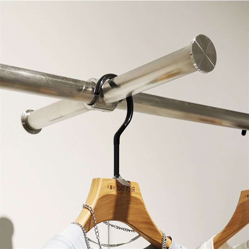 专用服装正挂件配件可移动不锈钢挂钩活动衣服展示架点挂组合高档