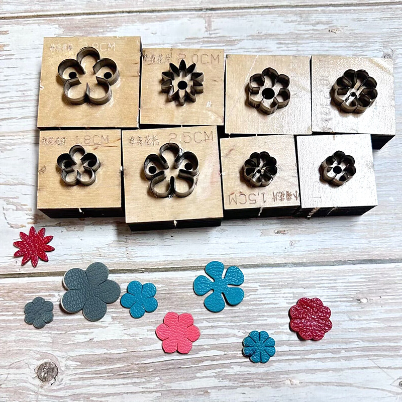 手工皮具  手工DIY 激光定做刀模  DIY手工 多款花刀模