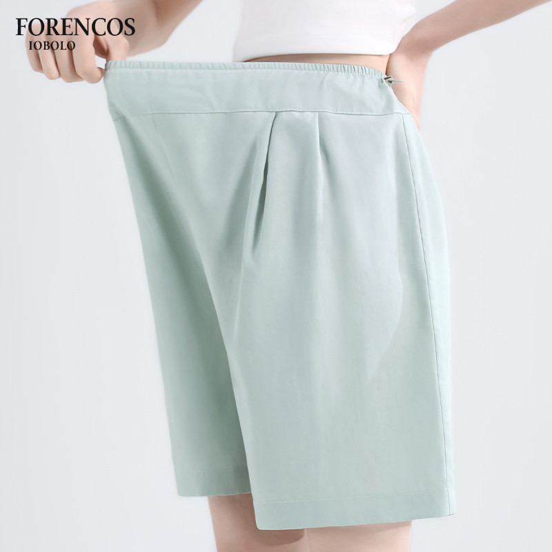 孕妇松紧短裤夏季薄款无托腹2025新款外穿宽松小个子大码休闲女裤