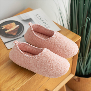 月子鞋春秋季包跟软底日式棉拖鞋女防滑家用静音木地板秋冬居家鞋