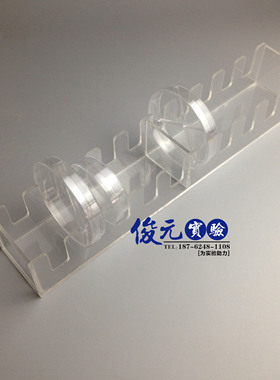 有机玻璃培养皿架 5孔/10孔  竖放 90塑料培养皿孔距22mm 间距18m