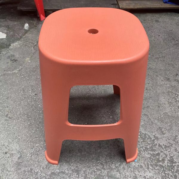 欧式木纹凳塑料凳子餐椅桌椅坐椅多色可选塑胶板凳家用商用仿木纹
