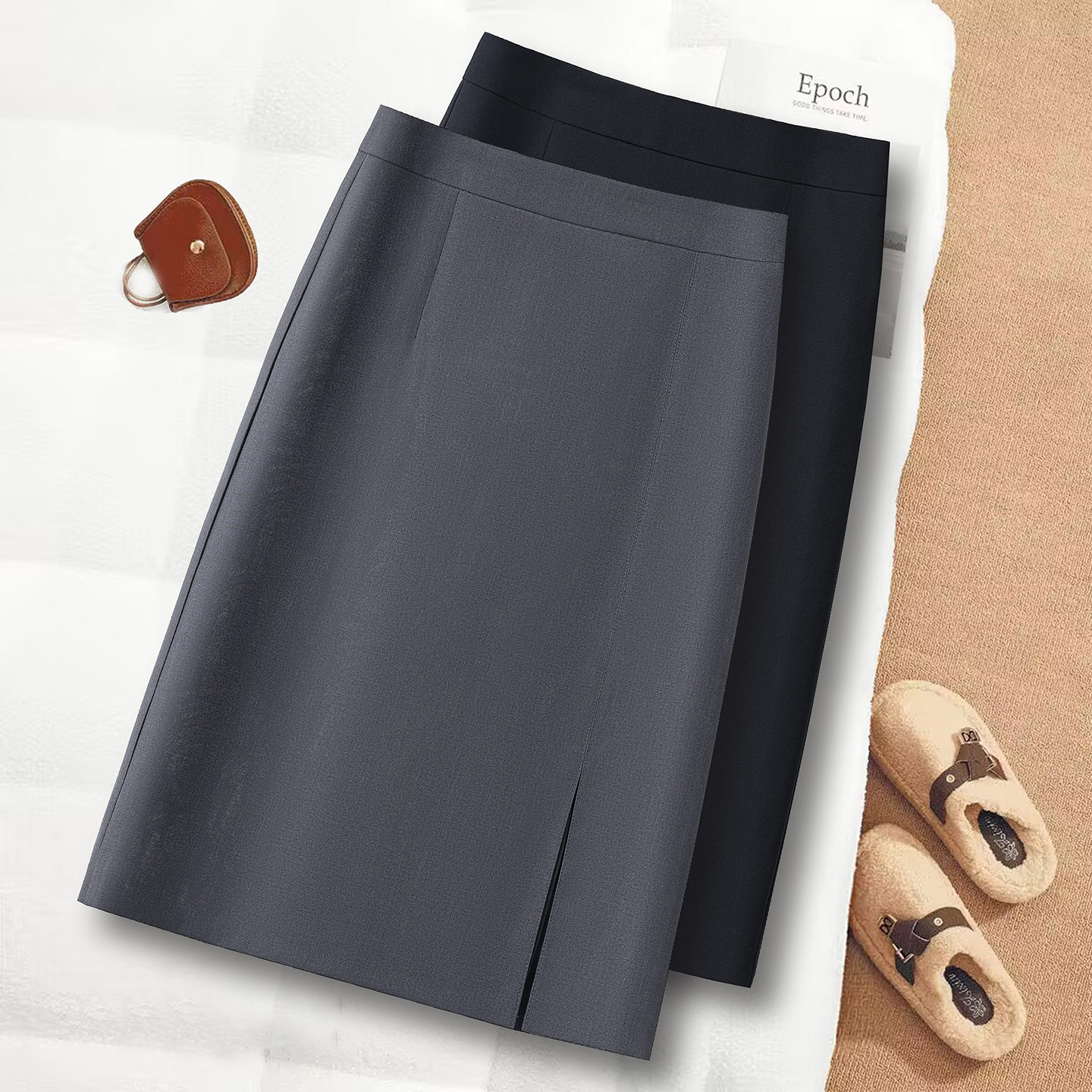 气质职业西装半身裙女