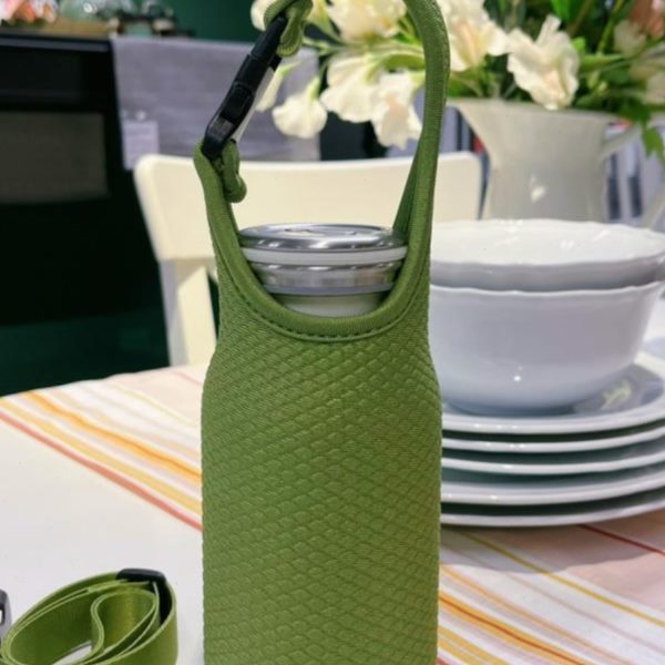 mosh牛奶杯380ml保温杯杯套长背带防摔保护套便携水杯子袋
