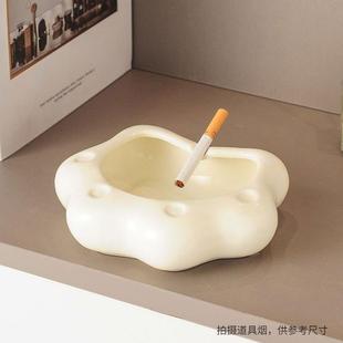 家用防飞灰轻奢客厅家居奶油风装 可爱ins猫爪烟灰缸创意个性 饰品