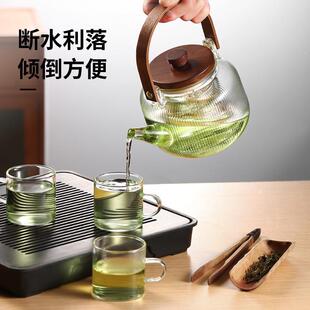 提梁壶耐高温泡茶专用围炉煮茶器电陶炉烧水壶套装 玻璃煮茶壶新款