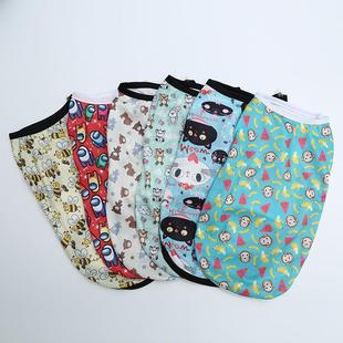 狗狗猫咪衣服夏季 清凉背心泰迪比熊博美法斗宠物服饰 薄款