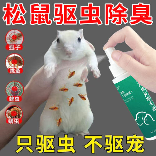 松鼠专用体外驱虫药兔子荷兰猪通用去身上虱子跳蚤除虫剂宠物用品