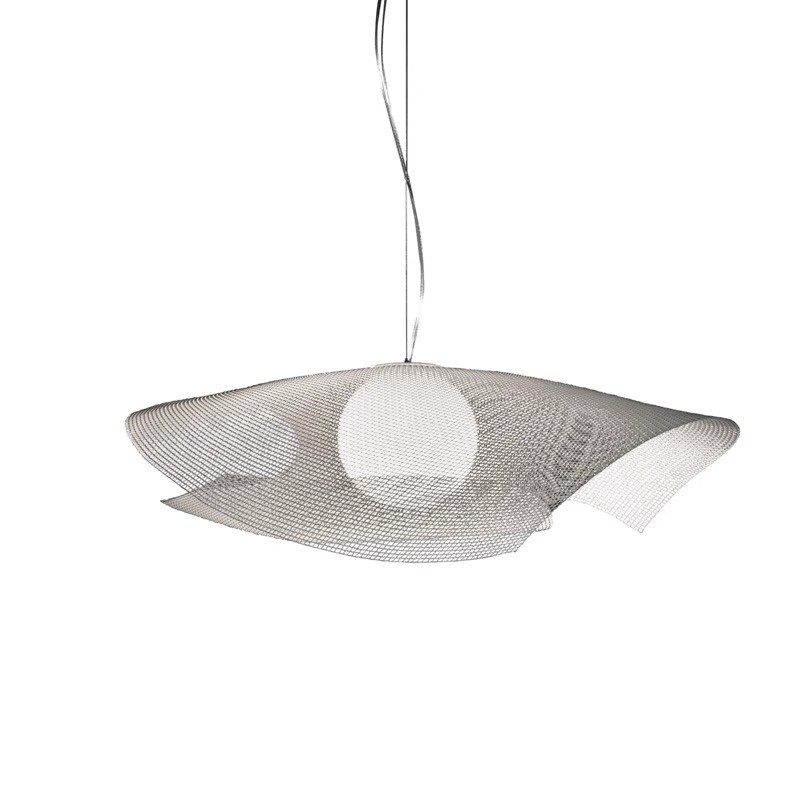 西班牙餐厅吊灯客厅主灯设计师现代书房吧台餐桌灯北欧卧室网纱灯