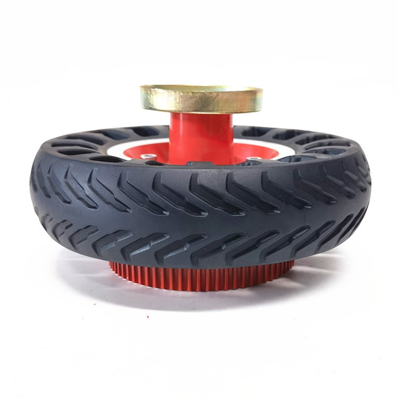 8寸小海豚电动滑板车200X50皮带传动款后轮蜂窝实心轮胎整轮配件