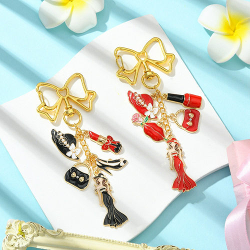 时尚女士高跟鞋礼服钥匙扣挂件