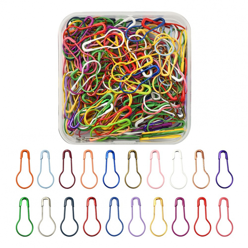 混色铁材质喷漆葫芦针别针