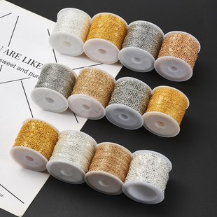 10m 加密延长尾链锁骨链项链手链 卷 diy手工饰品链条 铜十字链