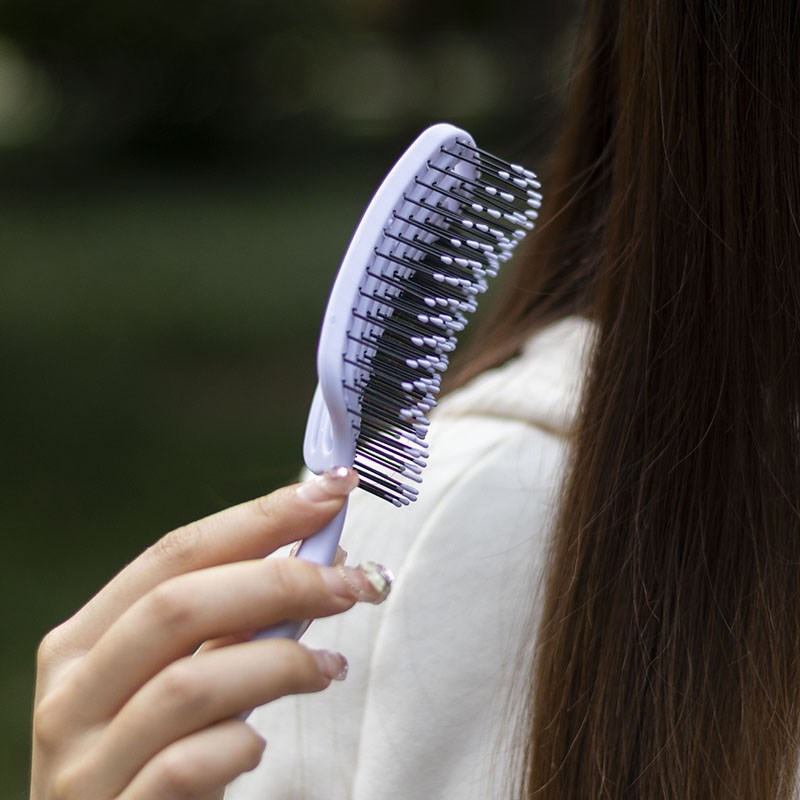 lolola萝萝拉湿发梳子镂空弹力按摩梳干湿两用蓬松不卡防水