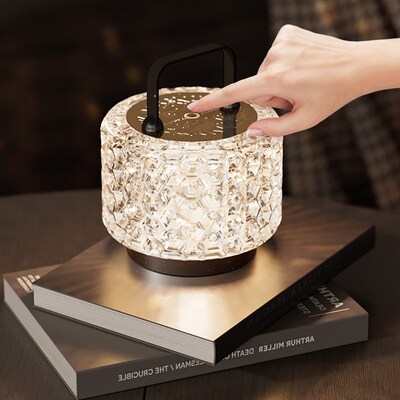 充电台灯新款轻奢大容量超强续航卧室床头灯高级氛围感led小夜灯