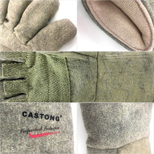 卡司顿耐高温手套500度隔热防烫烧烤烤箱烘焙工业加厚耐磨手套