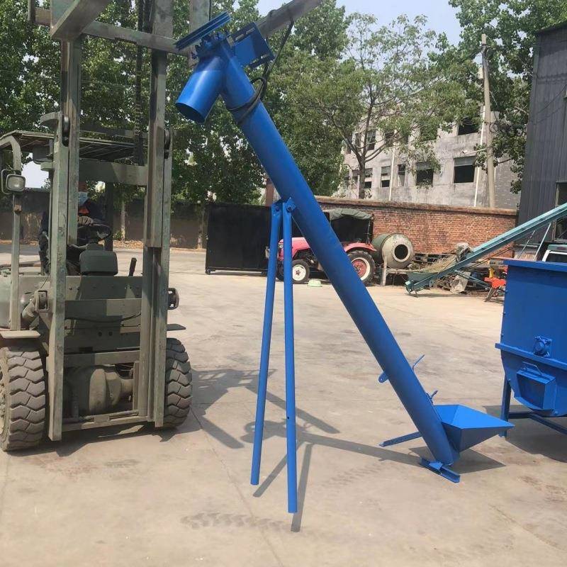 小型化肥螺旋提升机粮食小麦螺旋提升机倾斜升降绞龙螺旋提升机