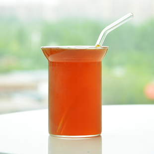 耐高温可微波牛奶杯家用奶茶杯创意喇叭口早餐杯加厚高硼硅玻璃杯
