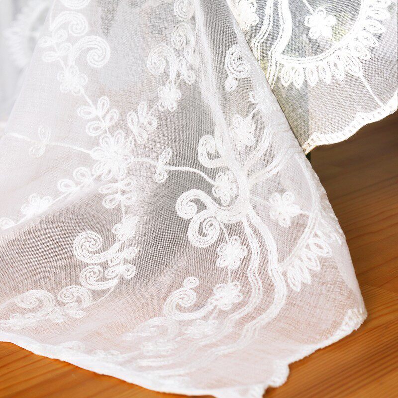 美式提拉帘气f球帘窗帘升降飘窗罗马帘免打孔厨房半帘蕾丝短帘乡