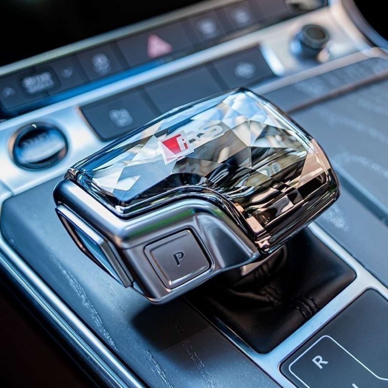 适配奥迪水晶档把盖A4L/Q5L/Q7/A5/A6L/A8内饰改装专用水晶档把