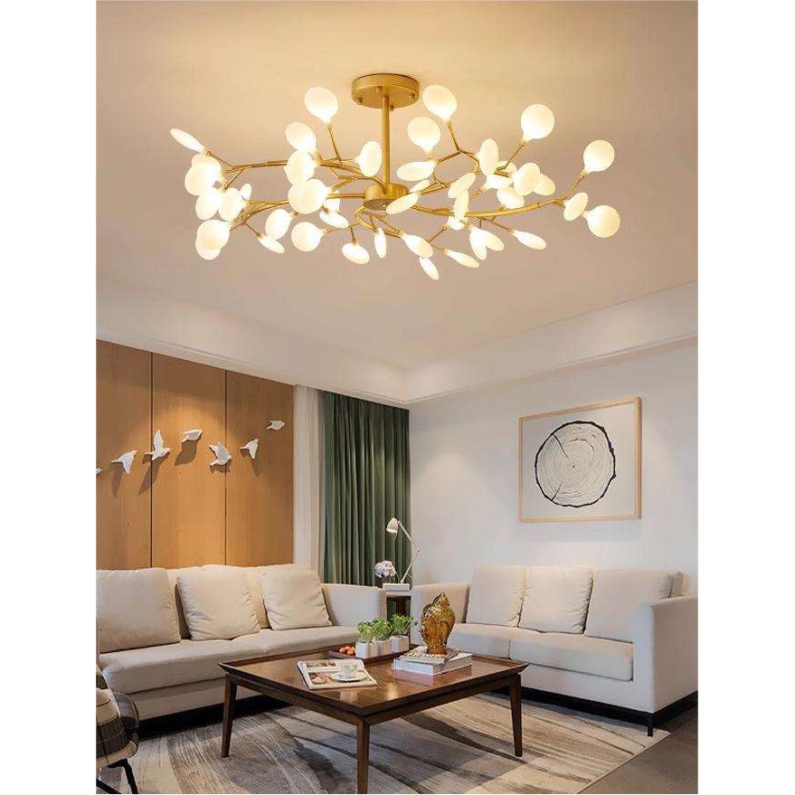 客厅吊灯风现代简约创意网红北欧吊灯萤火虫2023款餐厅主卧室灯具