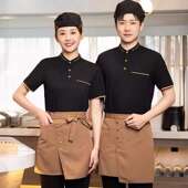 动感珠地棉餐饮服务员工作服短袖 T恤炸鸡汉堡店快餐厅火锅店制服