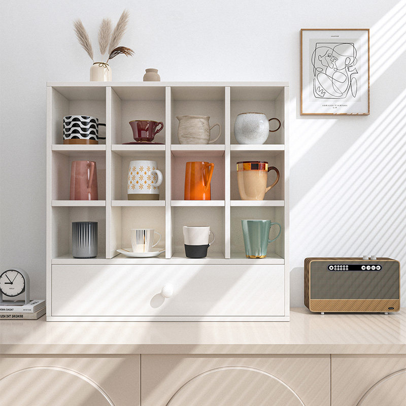 杯子收纳层架杯架置物架桌面置物架茶杯茶具展示架餐桌水杯木质架