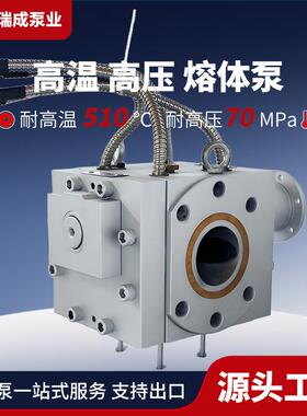 510度高温高压熔体泵70MPa高粘度溶体输送工具钢螺旋密封齿轮泵